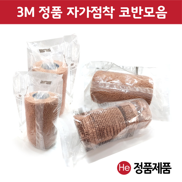 3M Coban 코반 2인치 1박스 36롤 자가점착붕대 탄력붕대 압박붕대 정형외과 재활 고정