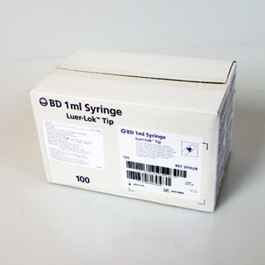 BD 락주사기 (Luer-Lok Syringe) 1ml 100개입 루어락 실린지 락시린지